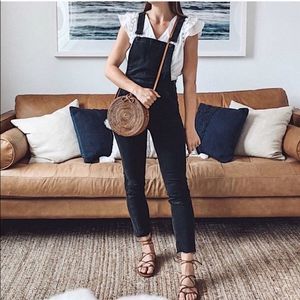 Madewell Skinny Overalls in Lunar Wash S